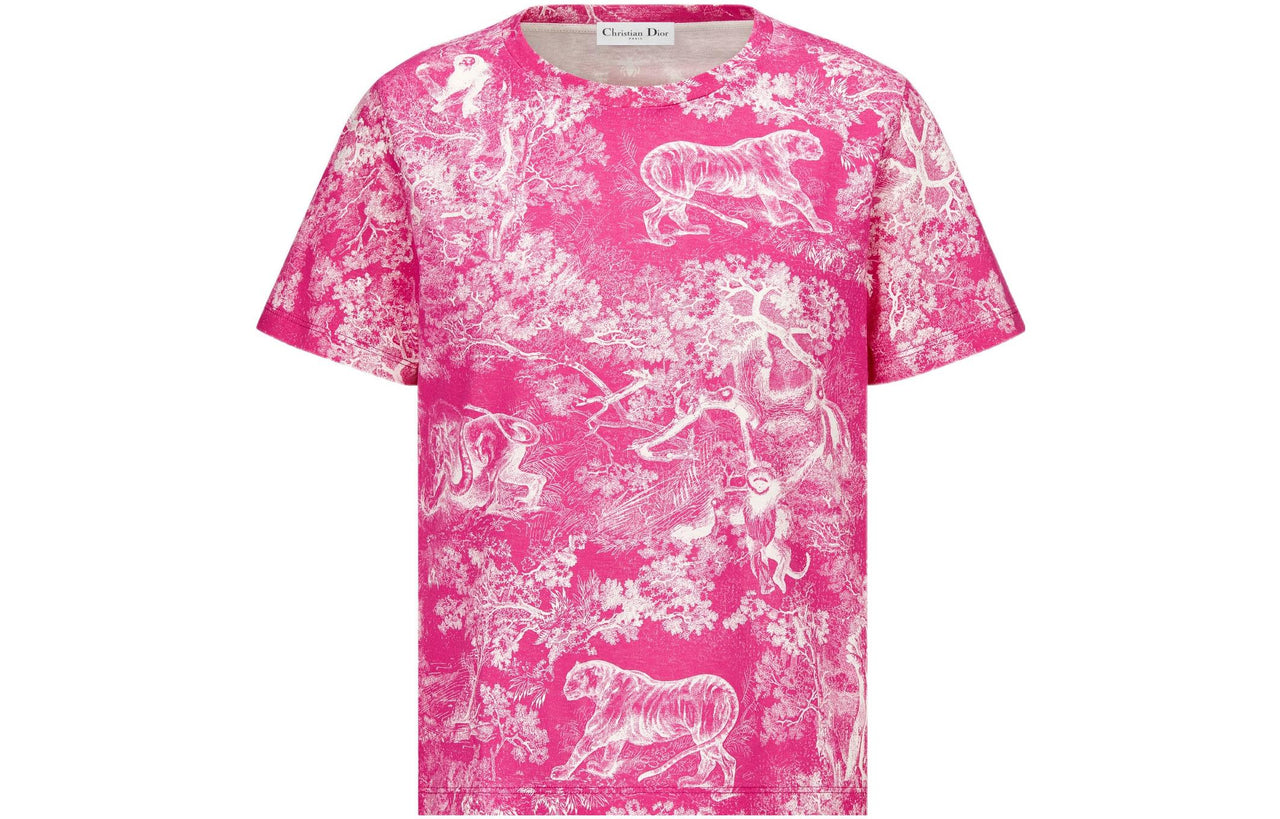 DIOR FW22 T Shirt Women's Bright Pink
