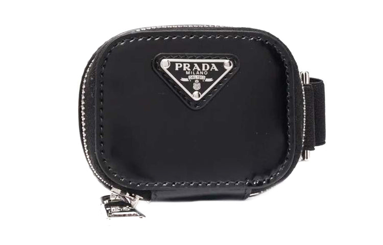 PRADA Calfskin Wallet Unisex Black