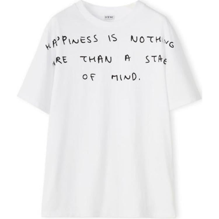 LOEWE Words Print T Shirt 'White'