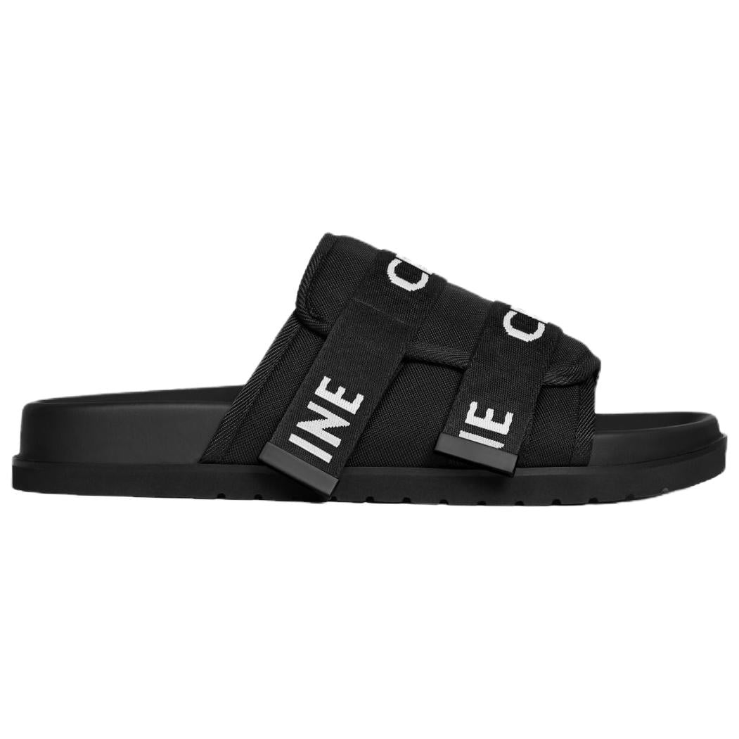 CELINE Rubber Sole Slide Slippers Men's Black