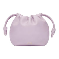 LOEWE Flamenco Nappa Sheepskin One Shoulder Crossbody Clutch Mini Women's Light Purple