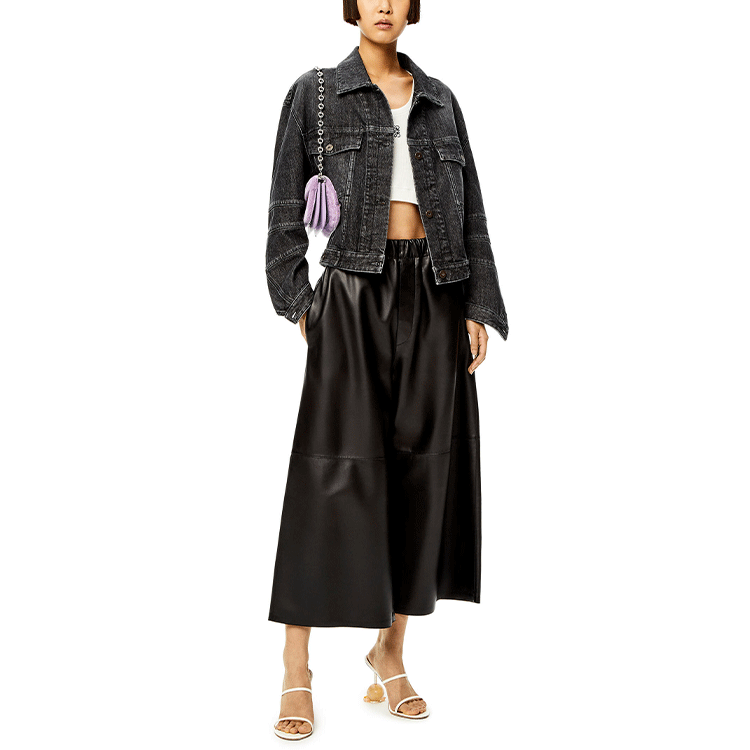 LOEWE SS22 Denim Jacket Women's Black