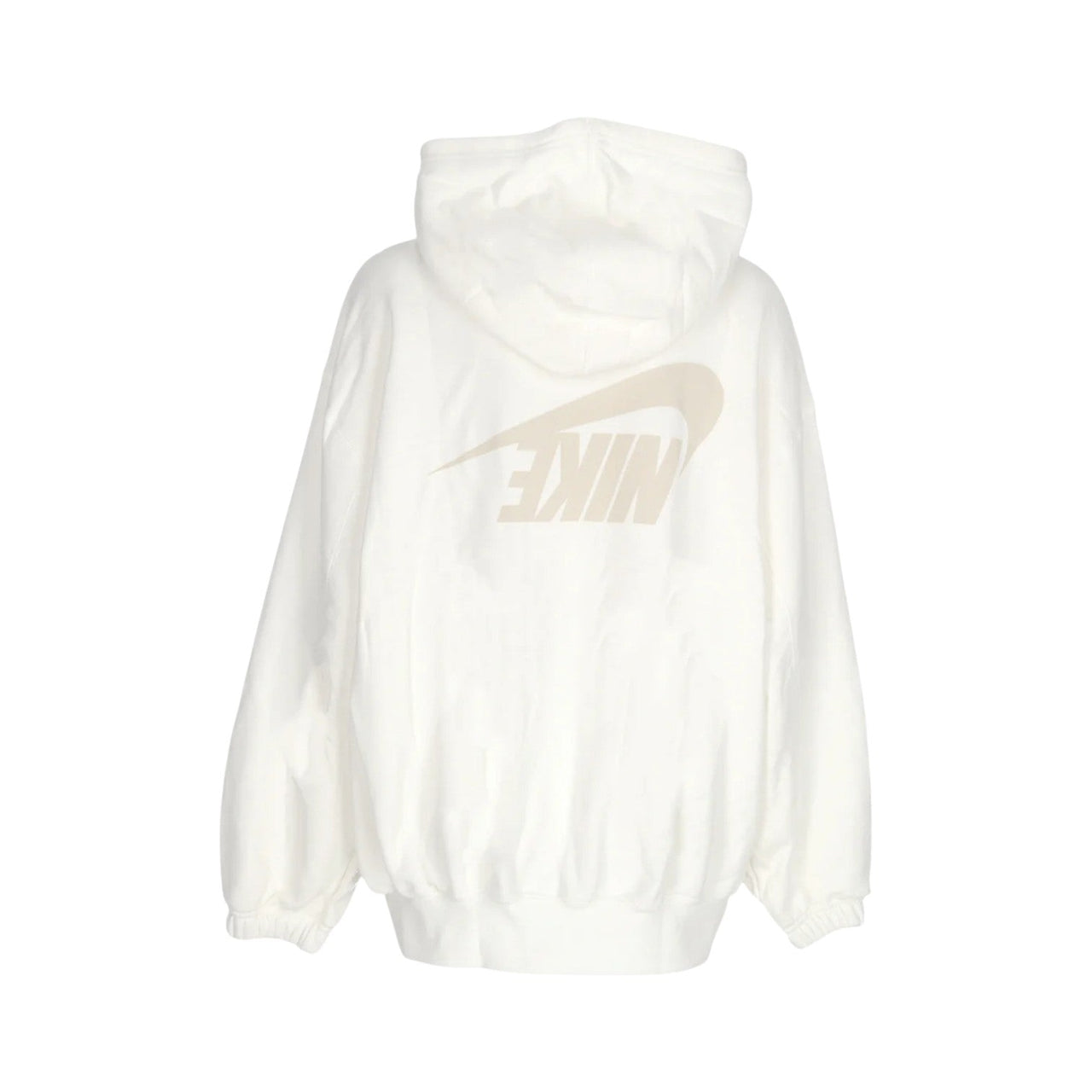 (WMNS) Nike Sportswear Oversized Full-Zip French Terry Hoodie Asia Sizing 'Sail Light Orewood Brown' FV7516-133