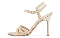 DIOR Gem Jimmy Choo Malibu One Strap Sandals Women's Blue