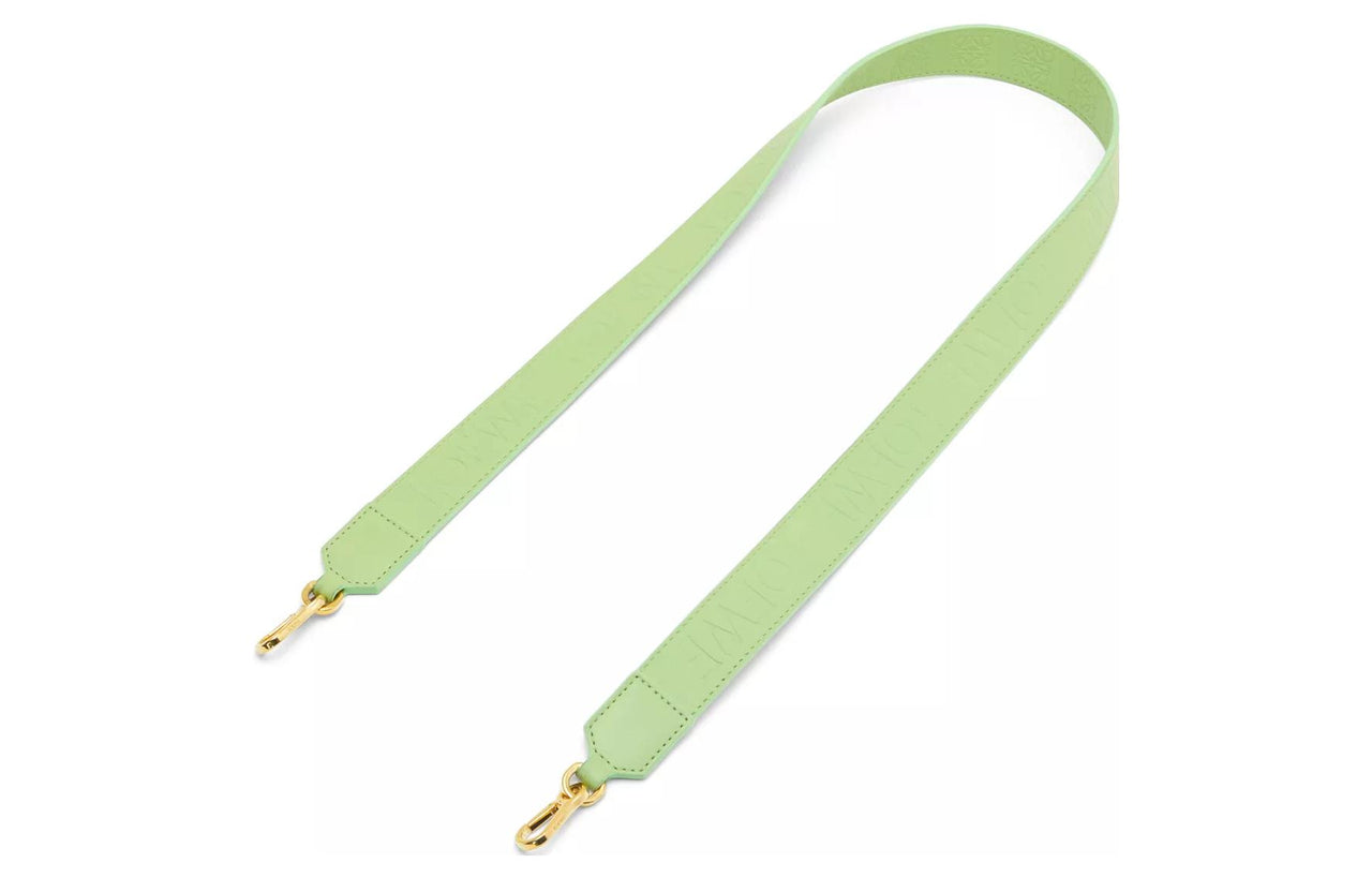 LOEWE Satin Cow Leather Bag Strap Women's Okra Green Glaze