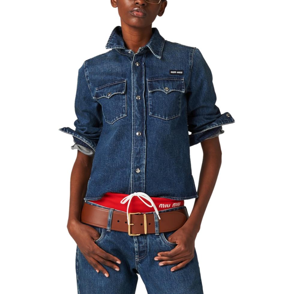 MIU MIU SS24 Shirt Women's Blue