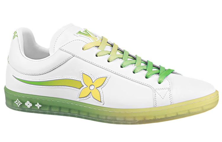 LOUIS VUITTON Luxembourg Samothrace Trainers 'White Yellow Green'