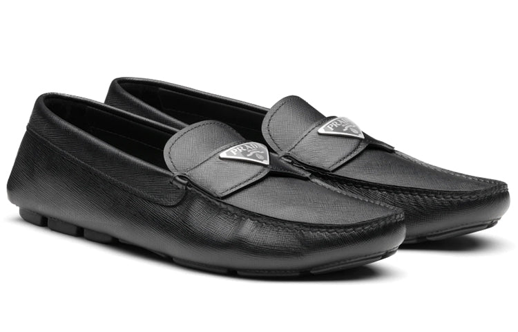 PRADA Prada Saffiano Loafers Men's Black