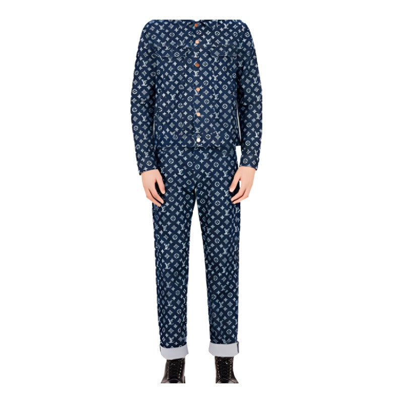 LOUIS VUITTON Denim Jacket Men's Blue