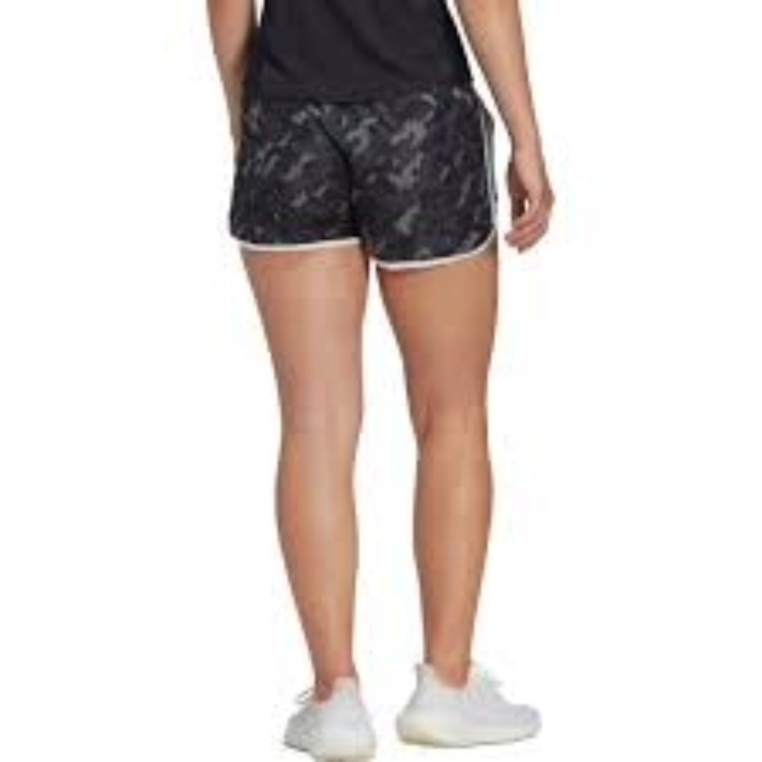 (WMNS) adidas Marathon 20 Camo Running Shorts Asia Sizing 'Grey Black White' HM4249