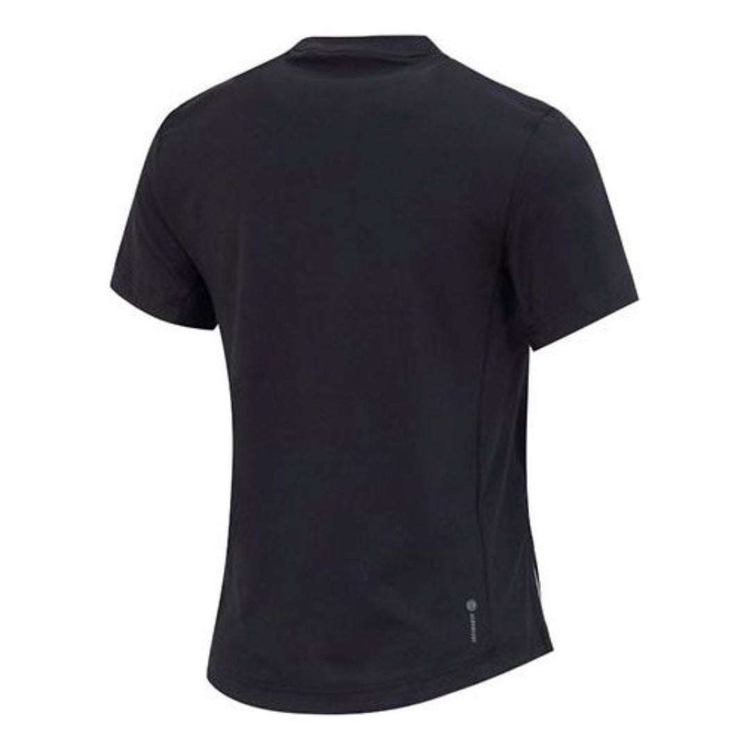 (WMNS) adidas Versatile T-Shirt Asia Sizing 'Black White' IA7748