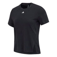 (WMNS) adidas Versatile T-Shirt Asia Sizing 'Black White' IA7748