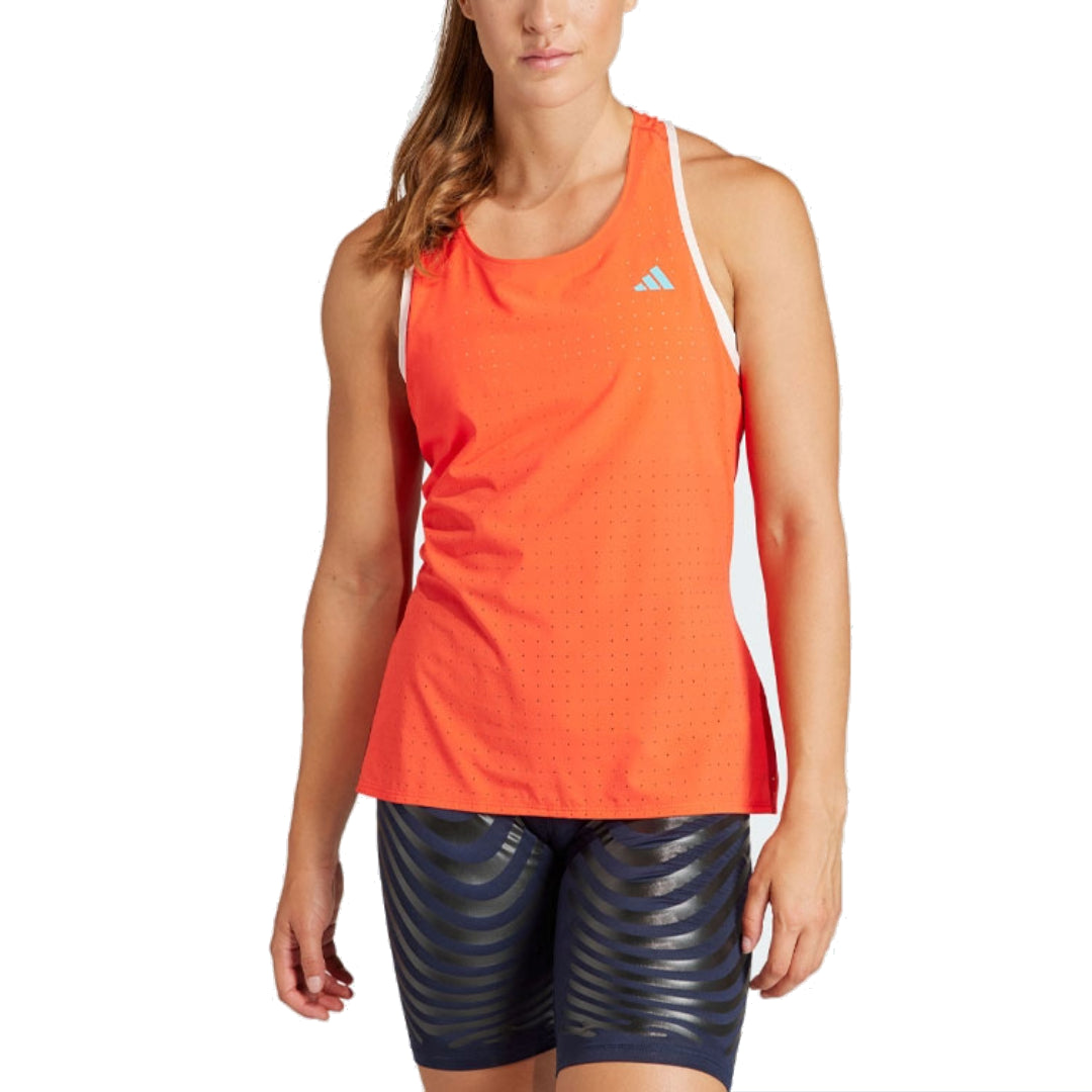 (WMNS) adidas Adizero Running Tank Top Asia Sizing 'Orange' IQ4925