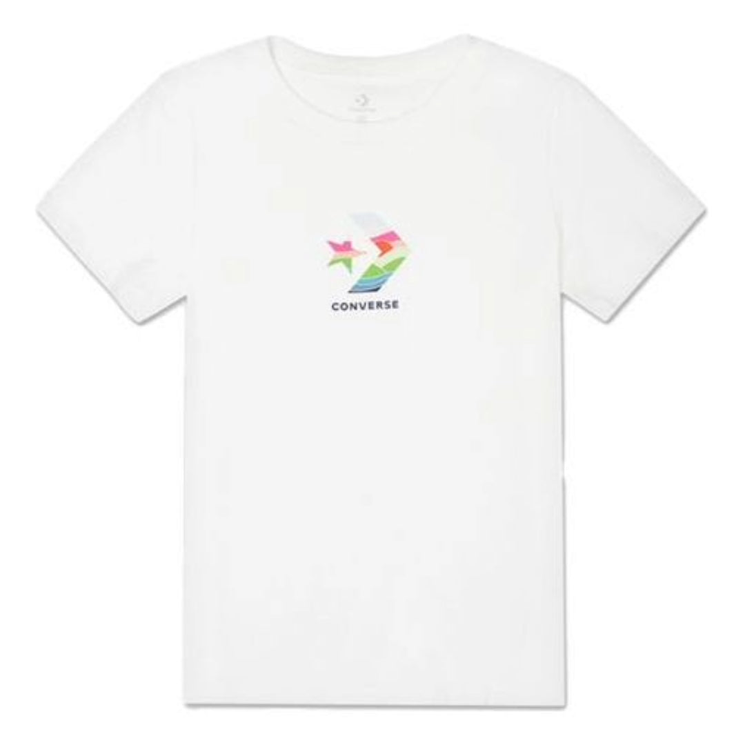 (WMNS) Converse Sun Fill Star Chevron Classic T-Shirt 'White' 10022179-A01