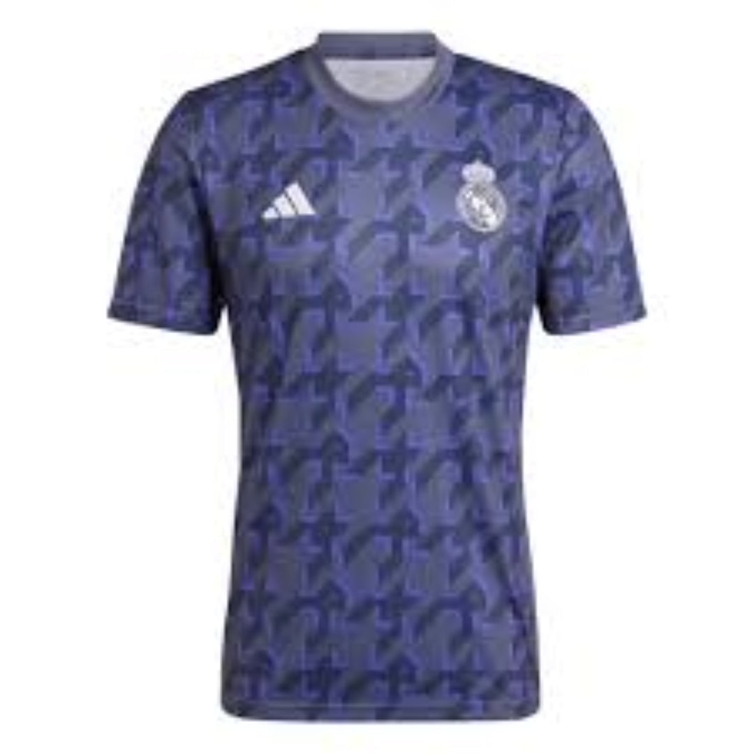 adidas Real Madrid Pre-Match Jersey Asia Sizing 'Blue' IQ0544