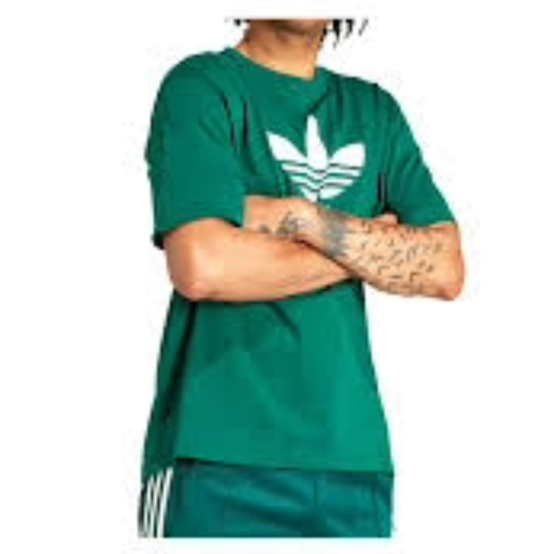 adidas Adicolor Trefoil T-Shirt Asia Sizing 'Green White' IR7976