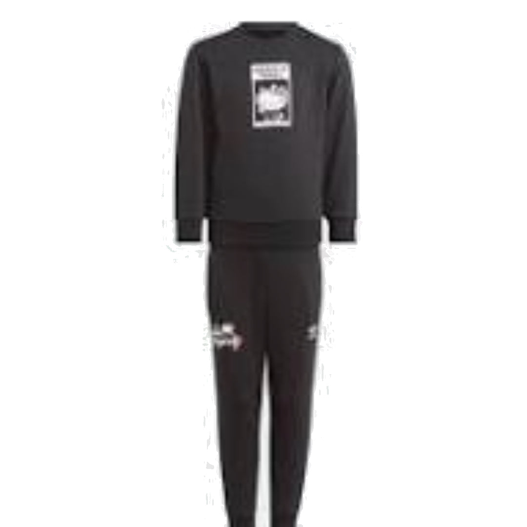 (GS) adidas Originals x Hello Kitty Crew Set Asia Sizing 'Black' IR6791