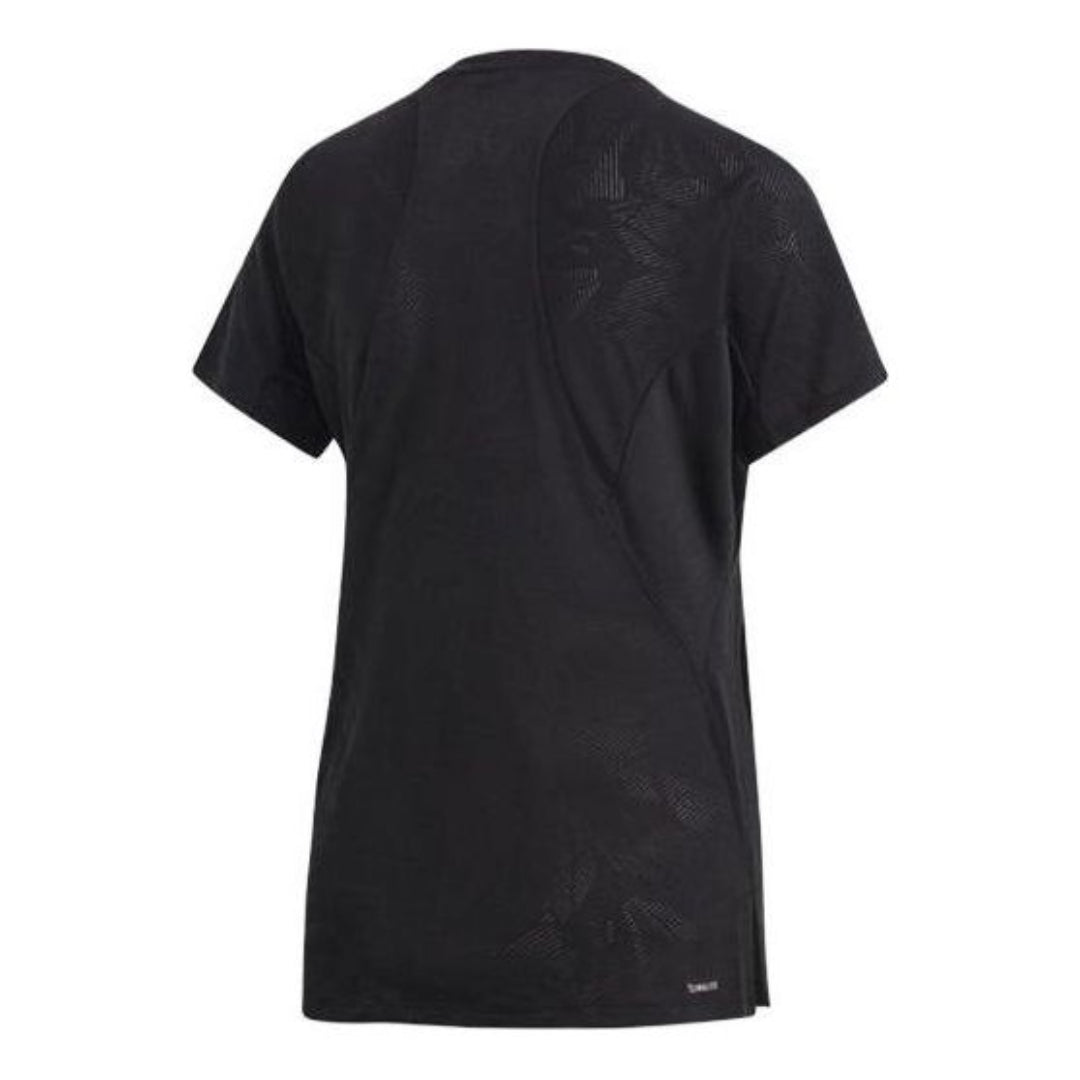 (WMNS) adidas Aeroknit T-Shirt Asia Sizing 'Black' DU1323