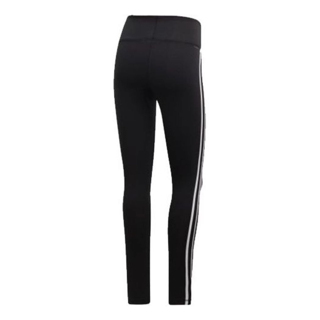 (WMNS) adidas Designed 2 Move 3-Stripes High-Rise Long Tights Asia Sizing 'Black White' DU2040