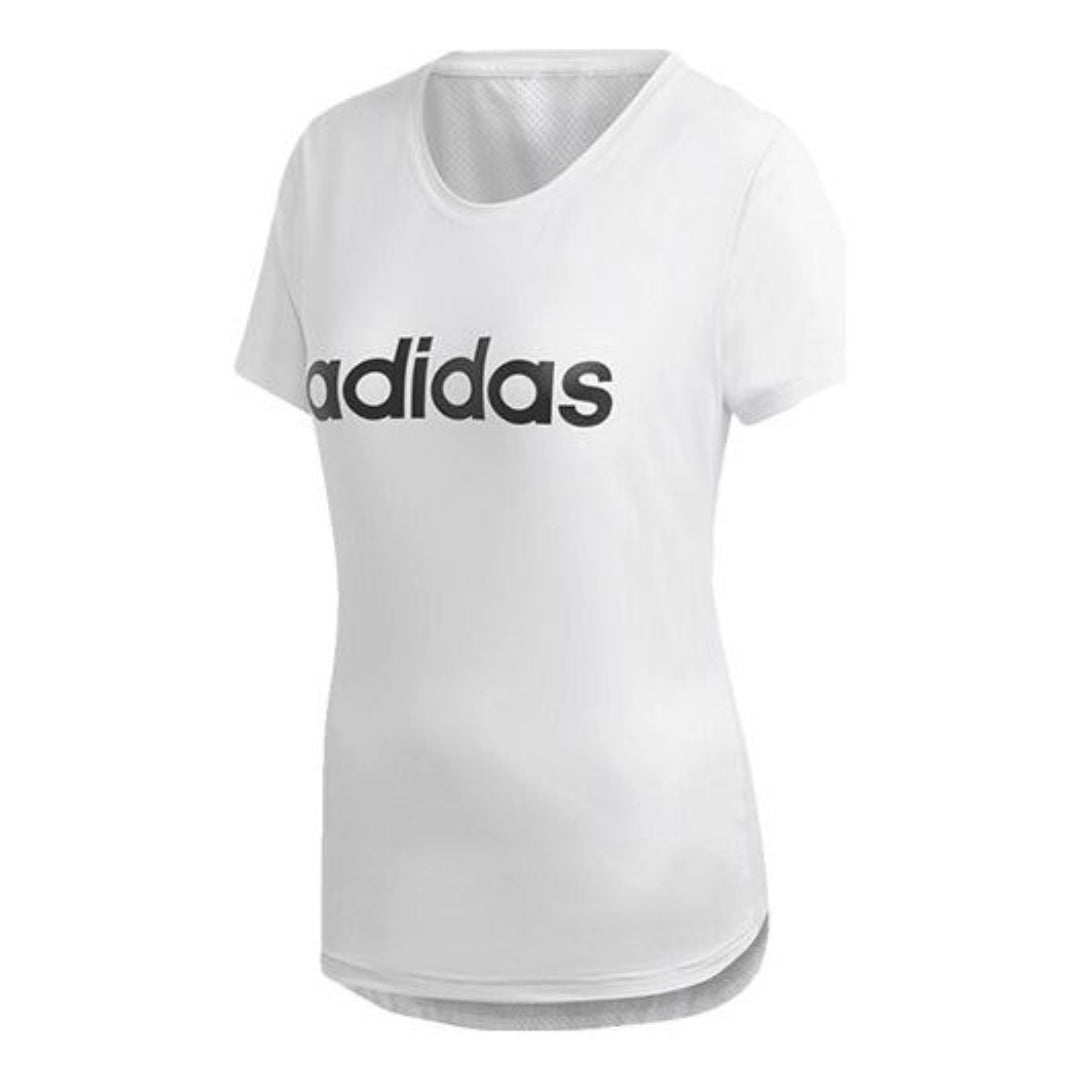 (WMNS) adidas Design 2 Move Logo T-Shirt Asia Sizing 'White Black' DU2080
