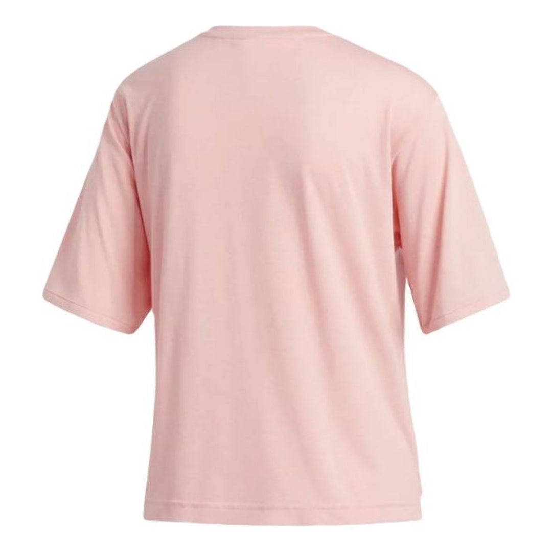 (WMNS) adidas T-Shirt Asia Sizing 'Pink White' FM1655