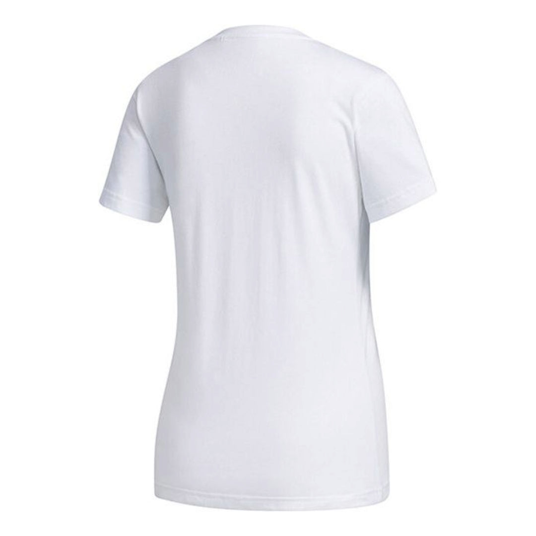 (WMNS) adidas Boxed Logo Graphic T-Shirt Asia Sizing 'White Teal' FM6147