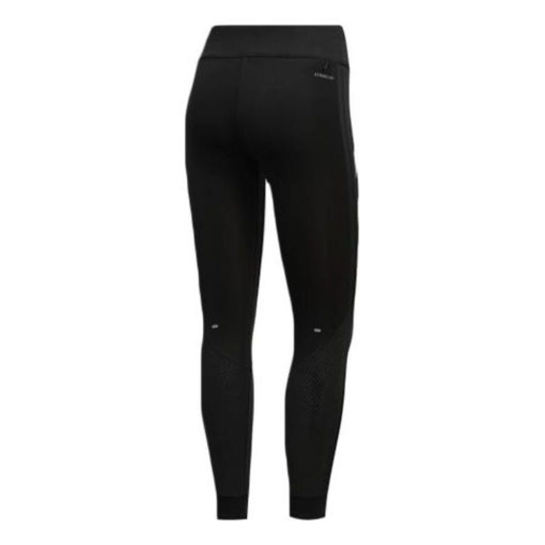 (WMNS) adidas Own The Run 3-Stripes Fast Tights Asia Sizing 'Black White' FP7539