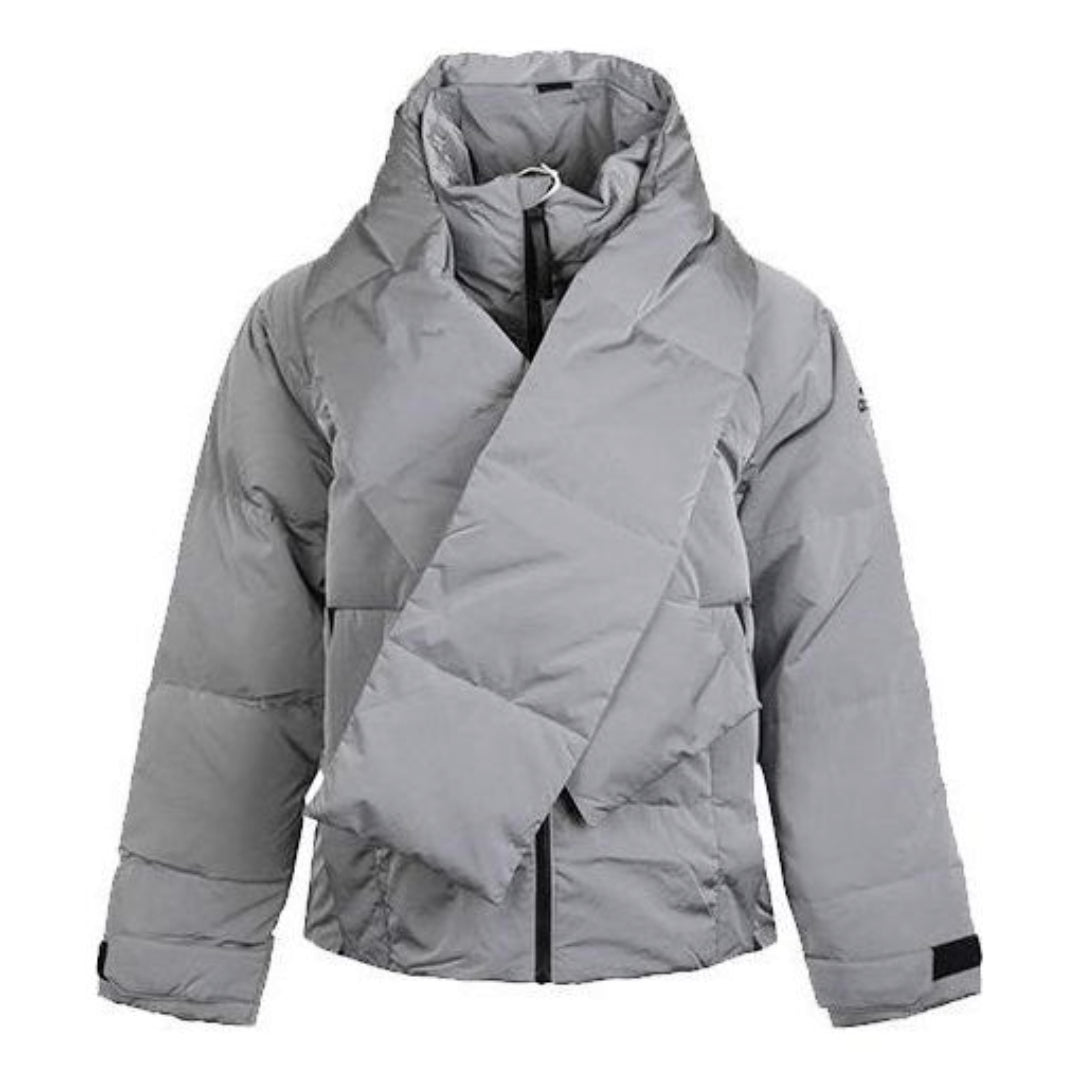 (WMNS) adidas Glam On Puff Jacket Asia Sizing 'Grey' FT2534