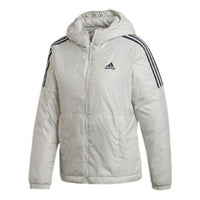 (WMNS) adidas Essentials Thermal Hooded Jacket Asia Sizing 'Grey' GH4600