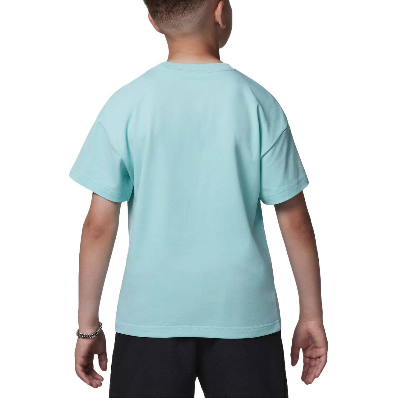 (GS) Air Jordan Ripped Flight T-shirt 'Mint Blue' HQ7147-382