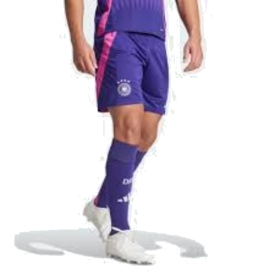 adidas Germany 24 Away Shorts Asia Sizing 'Purple' IP8167