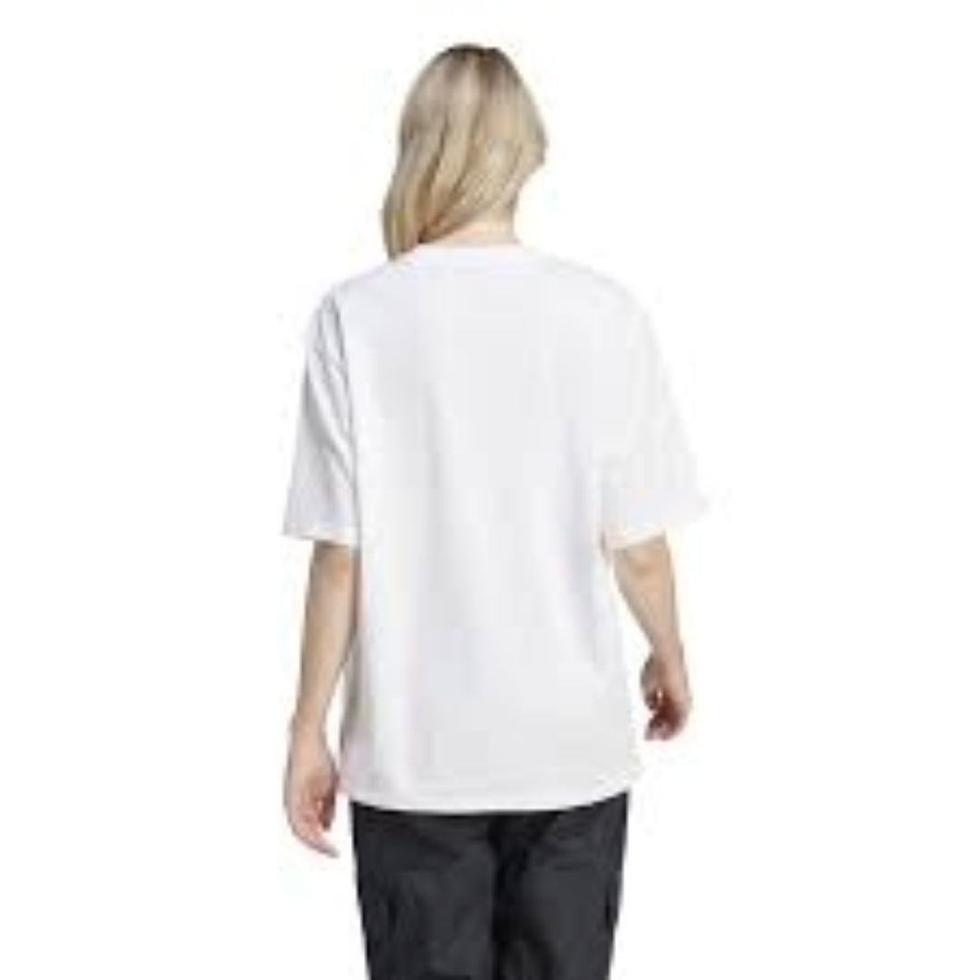 (WMNS) adidas Flower Pack Badge Of Sport T-Shirt 'White Blue Red' IT1421