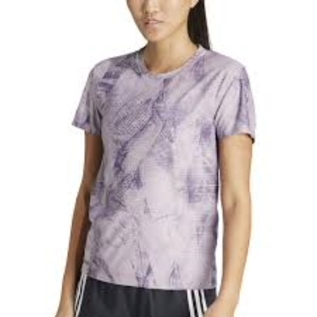 (WMNS) adidas Ultimateadidas Allover Print T-Shirt Asia Sizing 'Purple' IL7177