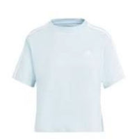(WMNS) adidas Essentials 3-Stripes Single Jersey Crop Top Asia Sizing 'Blue' IS1568