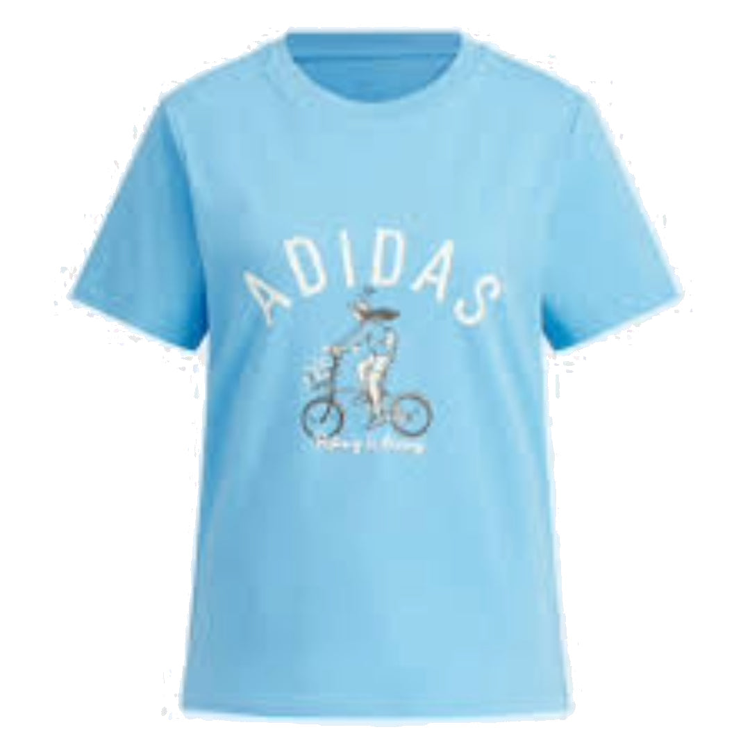(WMNS) adidas Original T-Shirt Asia Sizing 'Blue' JN7771