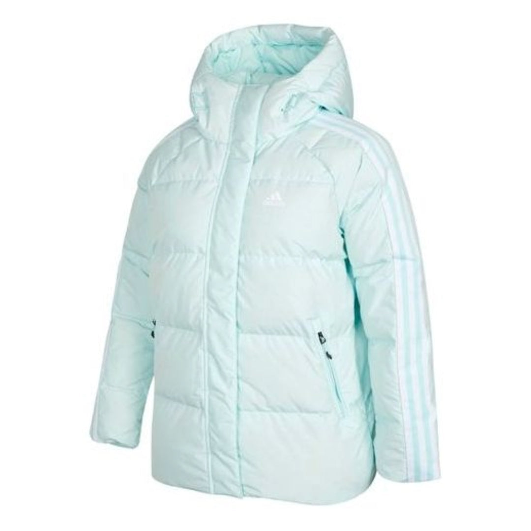 (WMNS) adidas Faux Suede Puffy Down Jacket Asia Sizing 'Blue' H20809