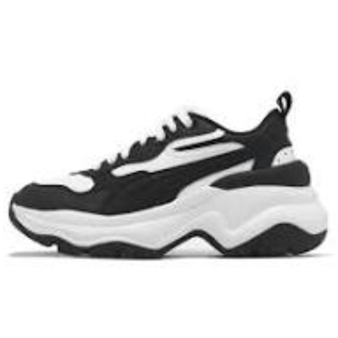 (WMNS) PUMA Cilia Wedge 'Black White' 393915-07