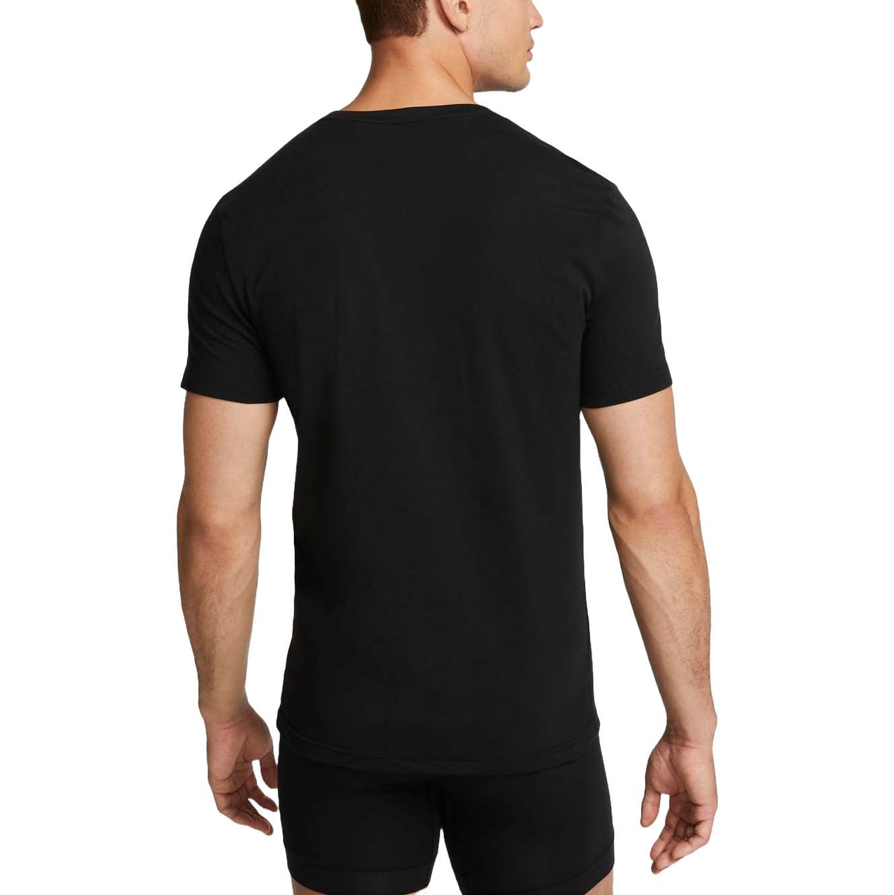 Nike Dri-FIT Essential Cotton Stretch Slim Fit Crewneck Undershirt (2 Pack) 'Black' KE1191-001