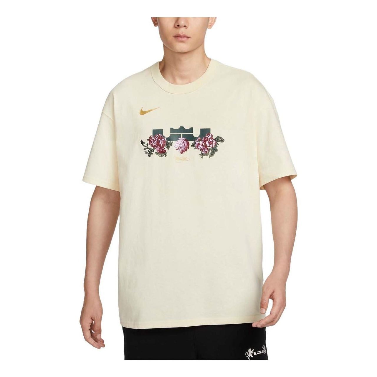 Nike LeBron Max90 Basketball T-Shirt Asia Sizing 'Coconut Milk' FZ8074-113