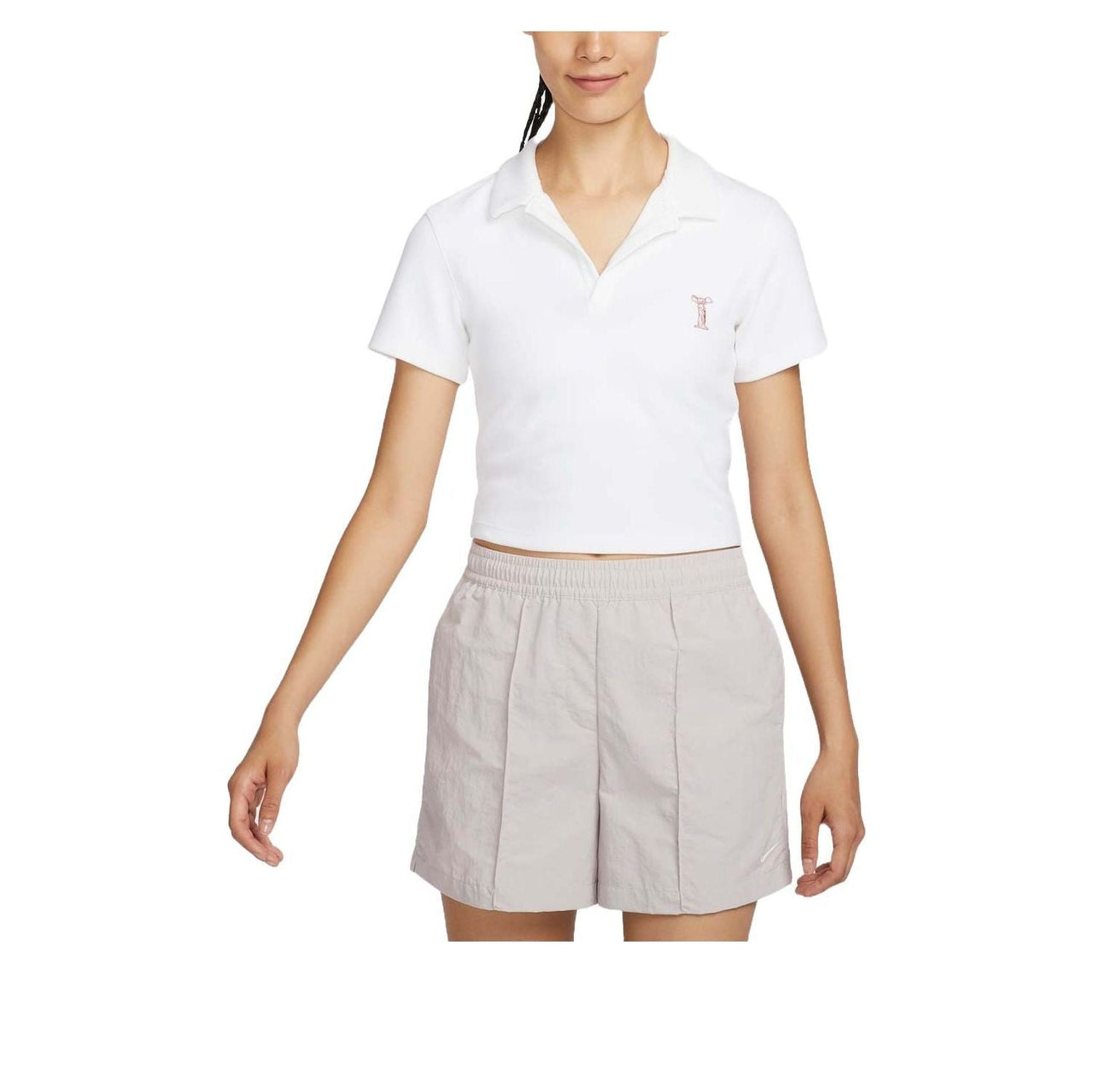 (WMNS) Nike Sportswear Polo Shirt Asia Sizing 'White' HJ6852-100