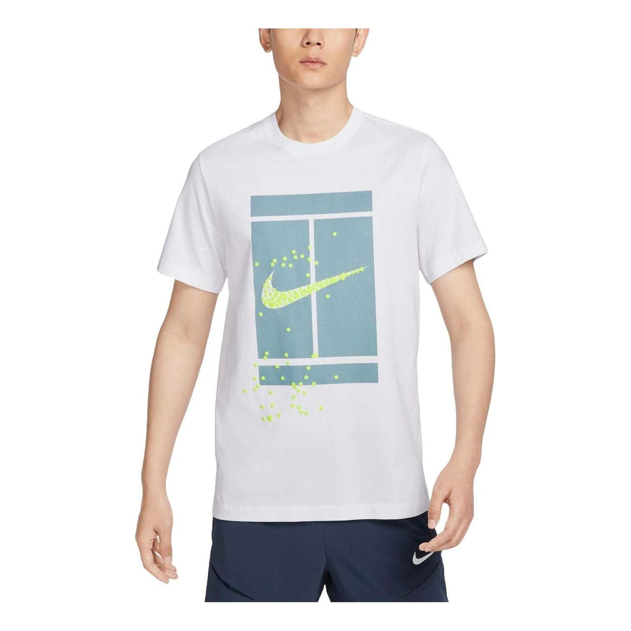 NikeCourt Tennis T-Shirt Asia Sizing 'White' FZ8108-100