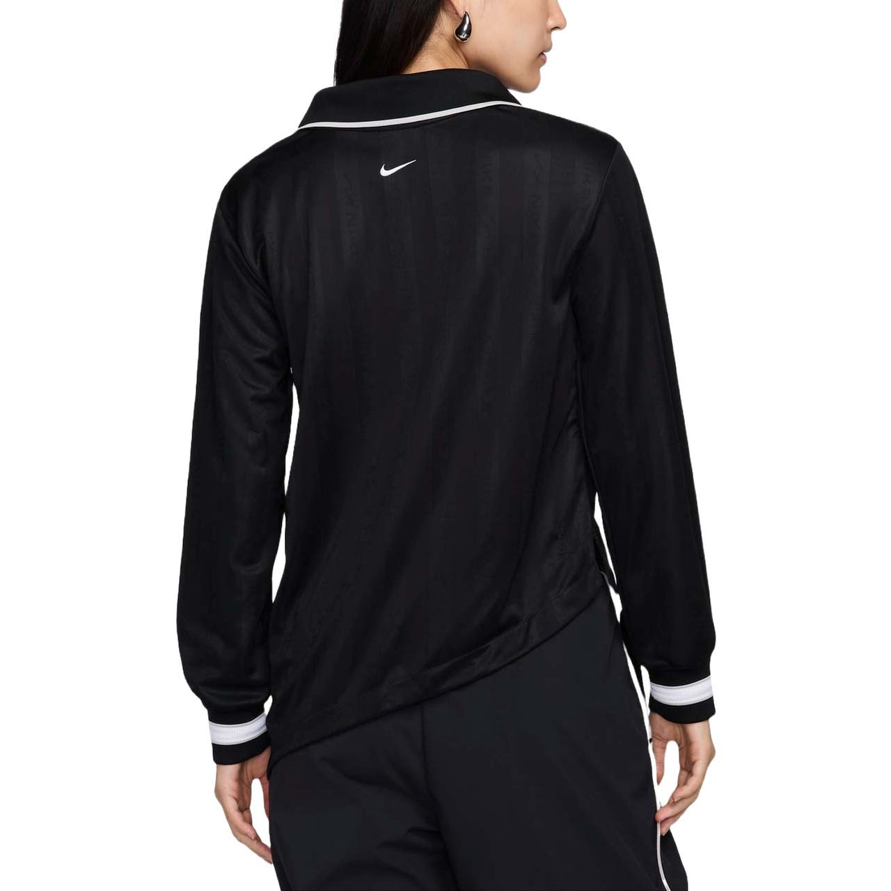 (WMNS) Nike Dri-FIT Jacquard Jersey Asia Sizing 'Black White' FV7539-010