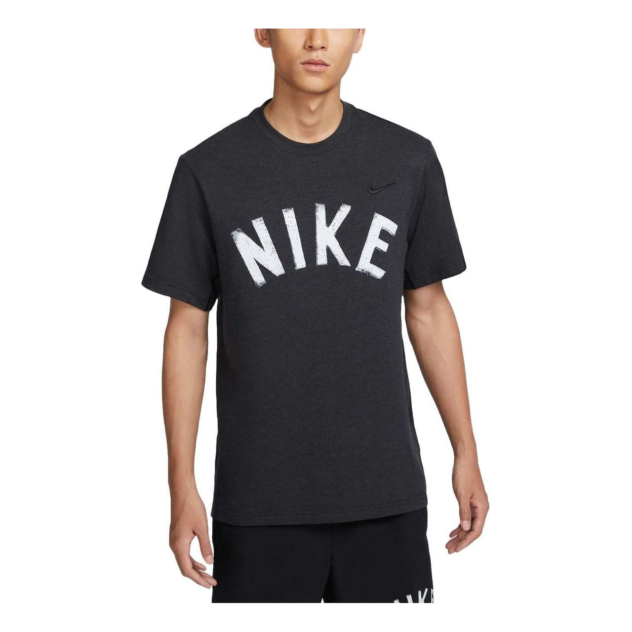 Nike Primary Swoosh Dri-FIT T-Shirt Asia Sizing 'Black White' FV9771-010