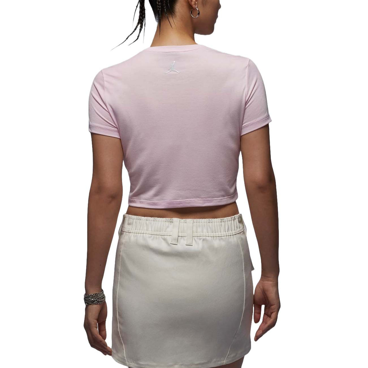 (WMNS) Air Jordan Graphic Slim Fit T-Shirt Asia Sizing 'Light Pink' HM4903-663