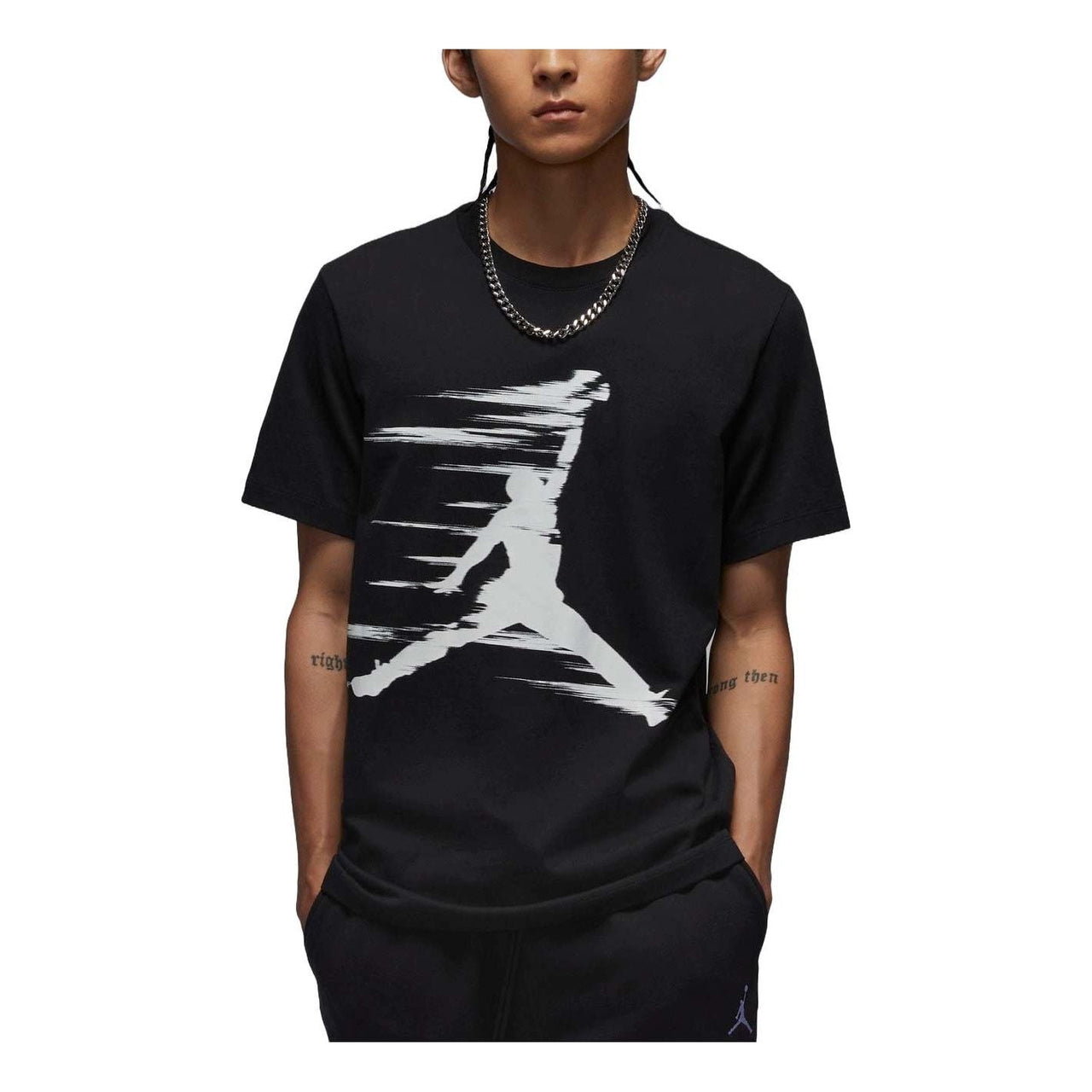 Air Jordan MVP Graphic T-Shirt Asia Sizing 'Black White' FZ1920-010