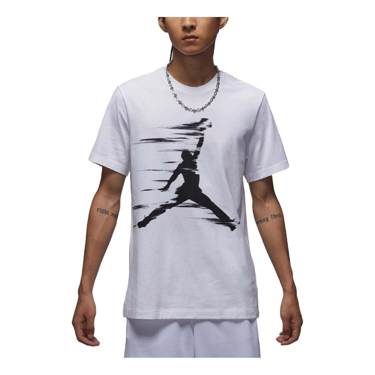Air Jordan MVP Graphic T-Shirt Asia Sizing 'White Black' FZ1920-100