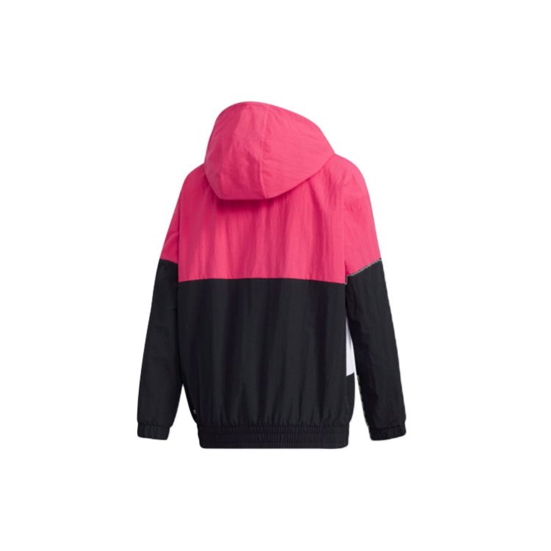 (WMNS) adidas Neo Windproof Hooded Jacket  'Pink White Black' GM2318