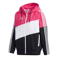 (WMNS) adidas Neo Windproof Hooded Jacket  'Pink White Black' GM2318