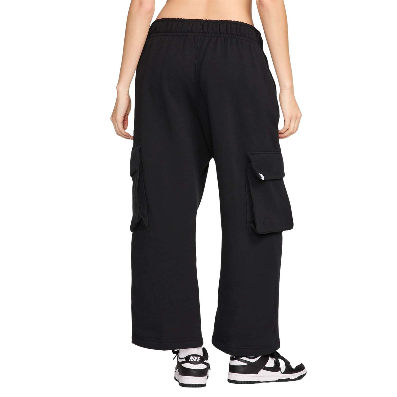 (WMNS) Nike Sportswear Low Rise Oversized French Terry Pants Asia Sizing 'Black' FV7513-010