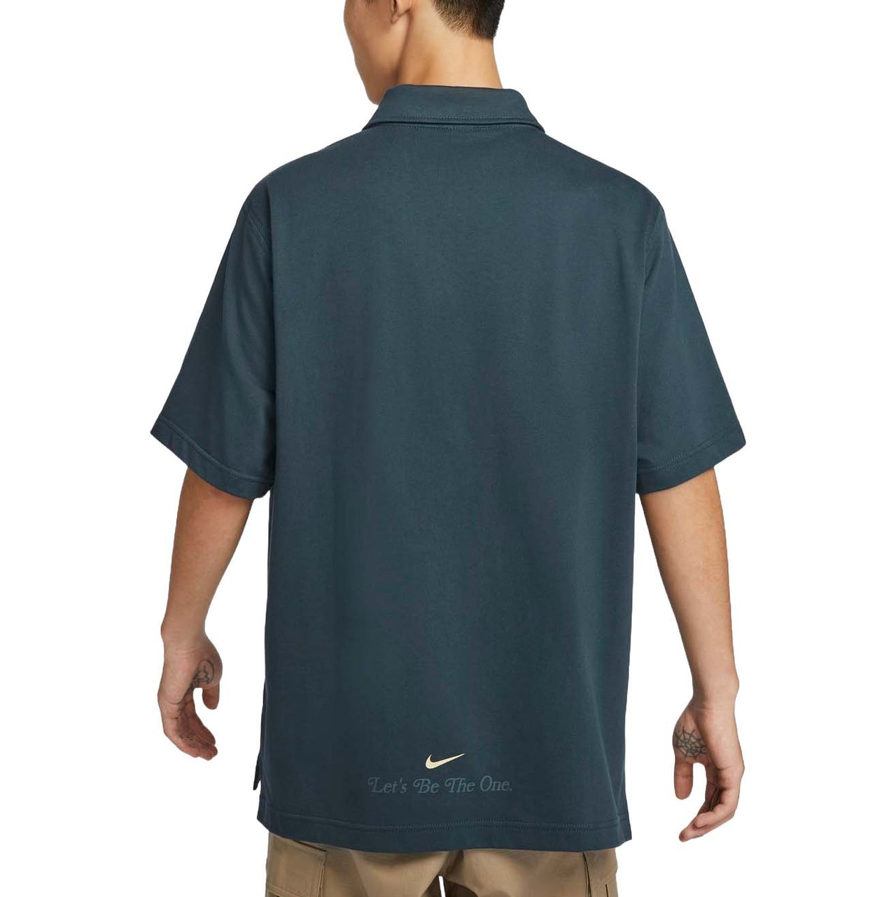 Nike Sportswear Graphic Polo Shirt Asia Sizing 'Midnight Navy' HM4456-478